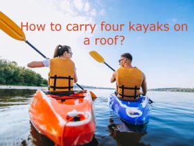how to carry four kayaks on a roof