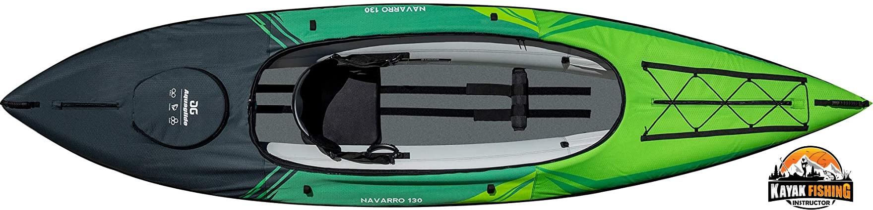 AQUAGLIDE Navarro 130 Convertible Inflatable Kayak with Drop Stitch Floor