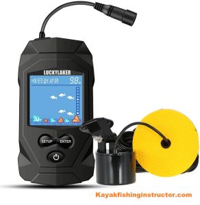 LUCKYLAKER Water Boat Fish Finders Depth Portable Handheld Fish Finder Transducer Wired Ice Fishing Finders Sonar